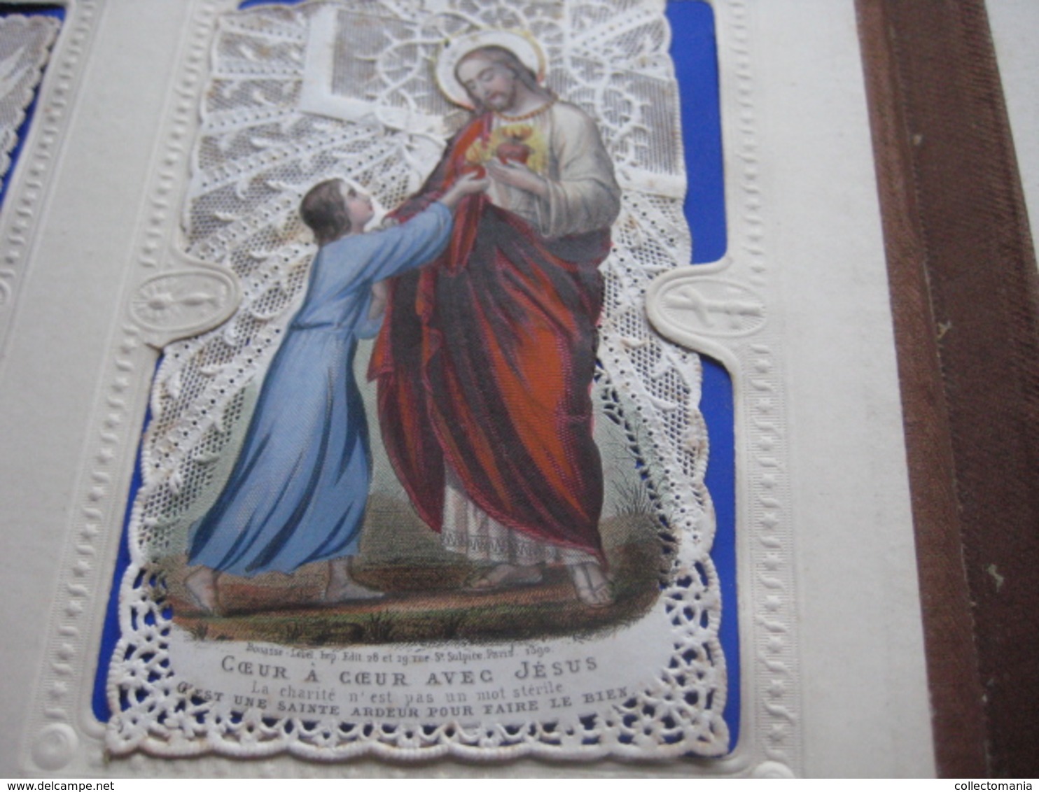 96 HOLY cards,  cartes litho, gravures, relief, mecanic : Saints ( heiligen ) JESUS MARIA cartes pieuses Very Good RARE