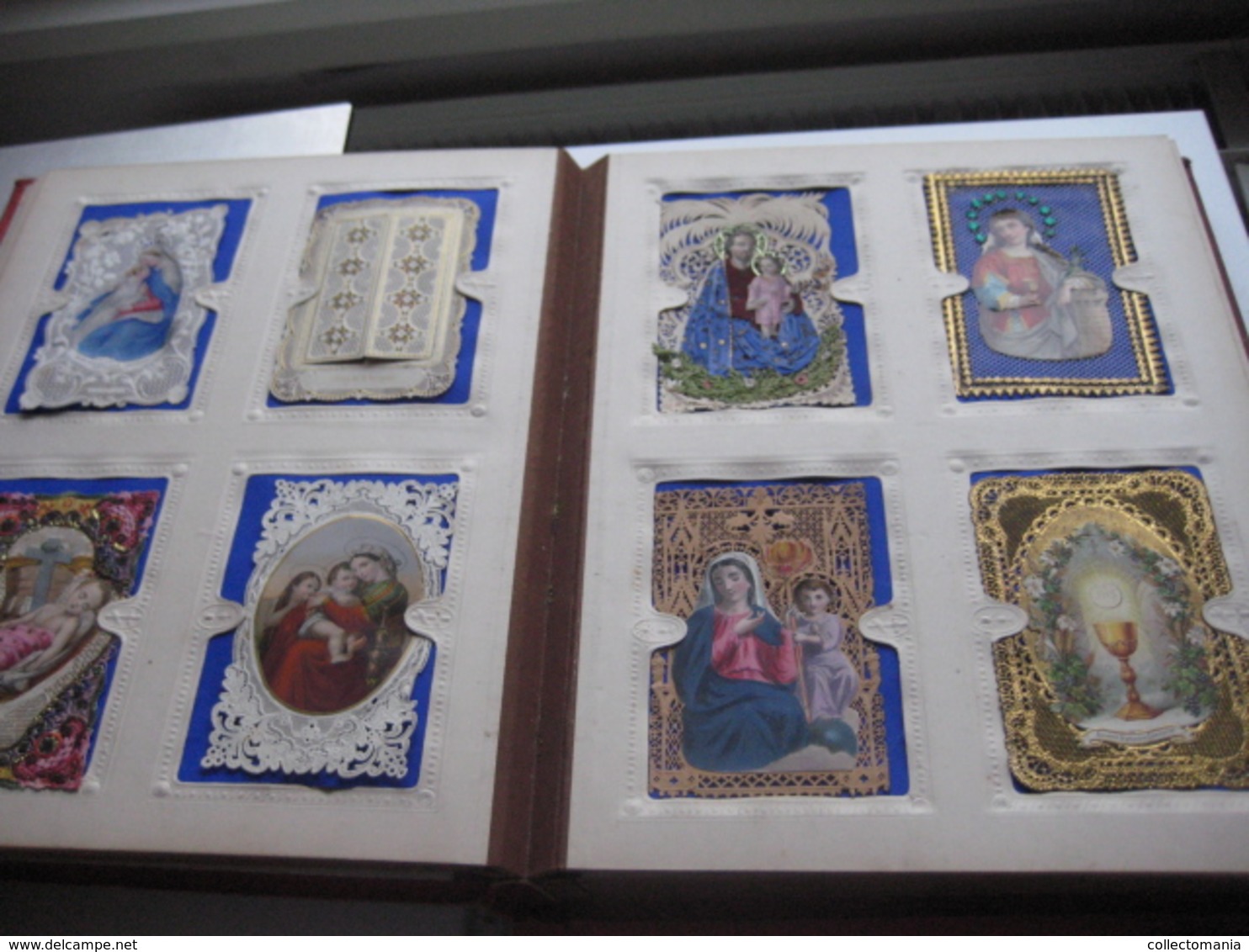 96 HOLY cards,  cartes litho, gravures, relief, mecanic : Saints ( heiligen ) JESUS MARIA cartes pieuses Very Good RARE