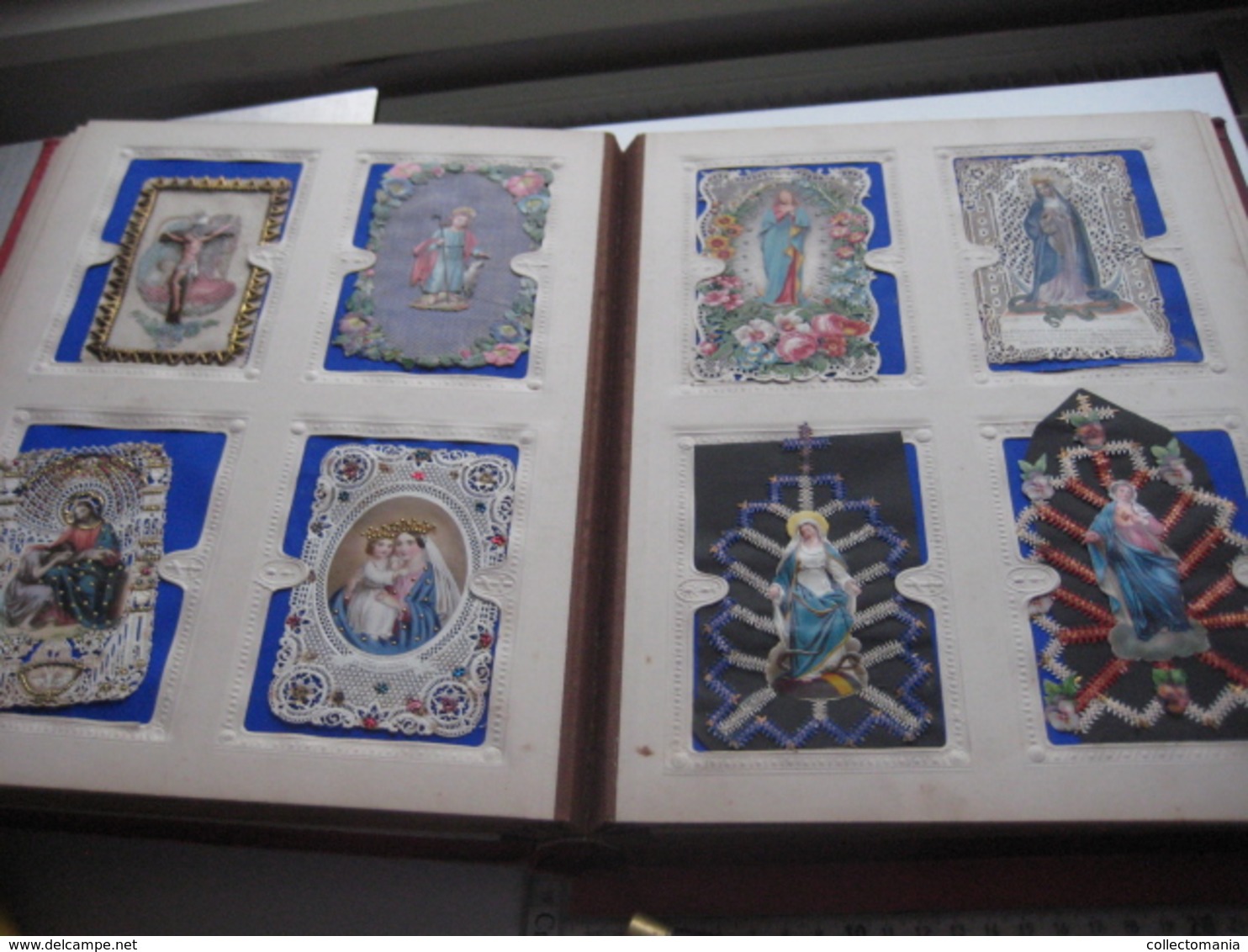 96 HOLY cards,  cartes litho, gravures, relief, mecanic : Saints ( heiligen ) JESUS MARIA cartes pieuses Very Good RARE