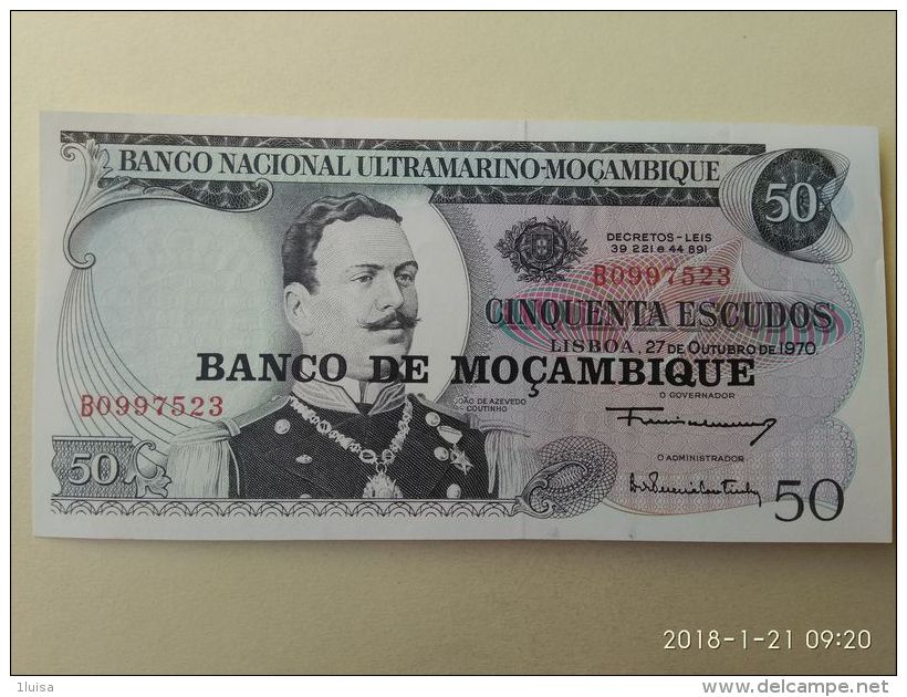 50 Escudos 1970 - Mozambico