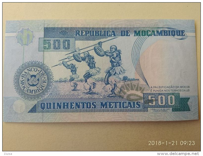 500 Meticais 1991 - Mozambico