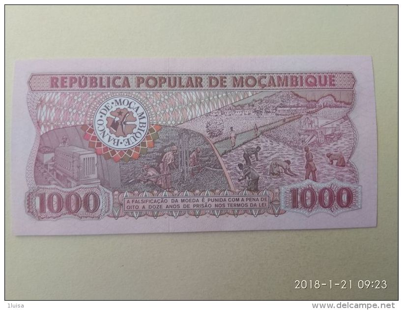 1000 Meticais 1980 - Mozambico