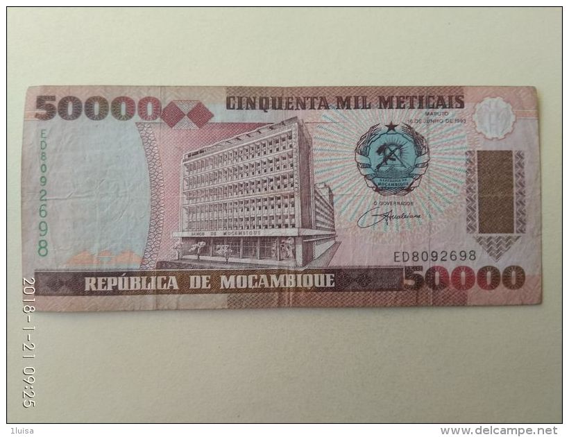 50000 Meticais 1993 - Mozambico