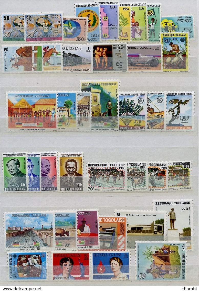 TOGO Lot De 40 Timbres Neufs Des Séries Complètes  -bonne Cote- - Togo (1960-...)