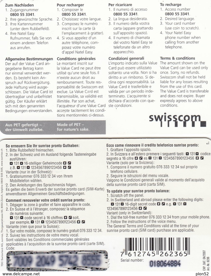 11522 - N°. 2 PREPAGATE - USATE - Suisse
