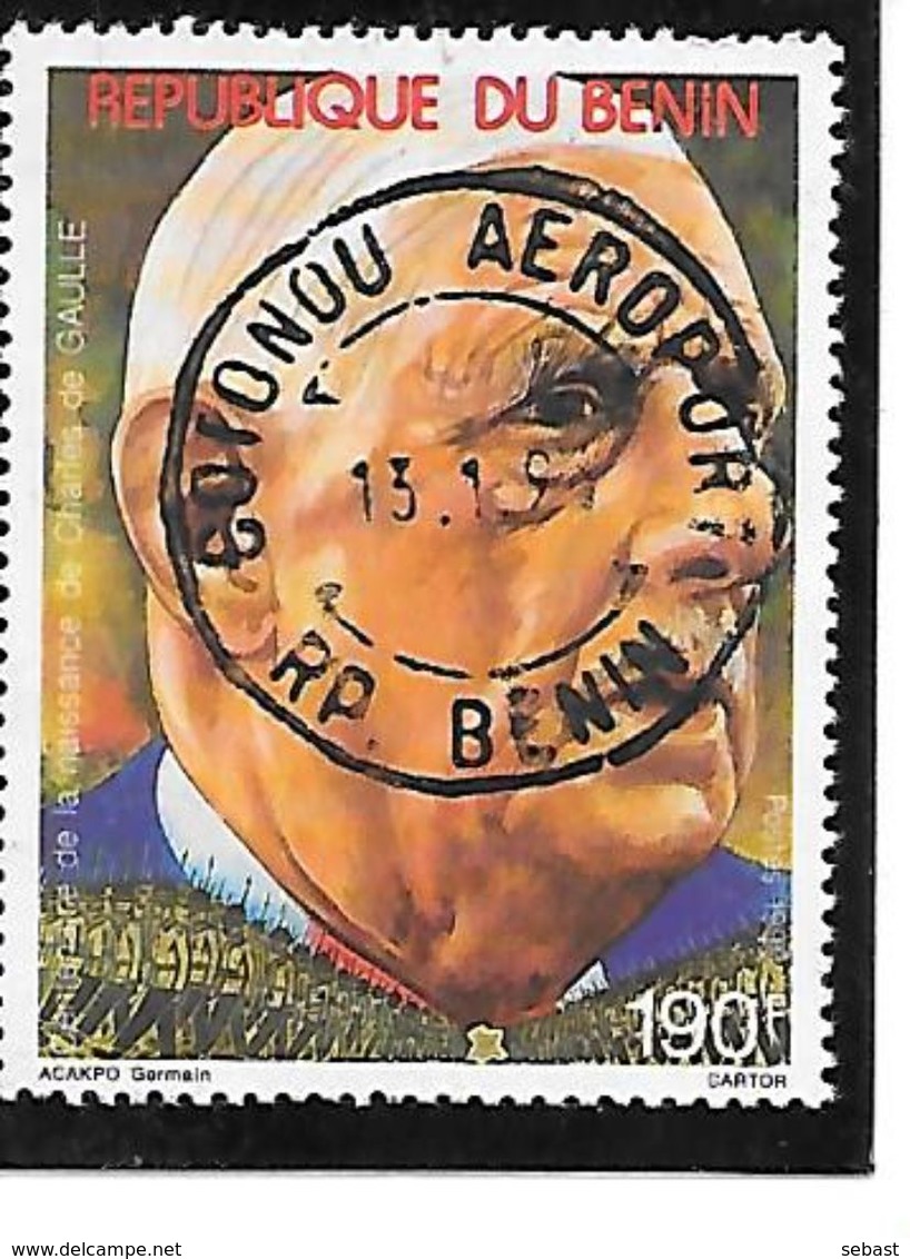 TIMBRE OBLITERE DU BENIN DE  1990 N° MICHEL 499 - Benin - Dahomey (1960-...)