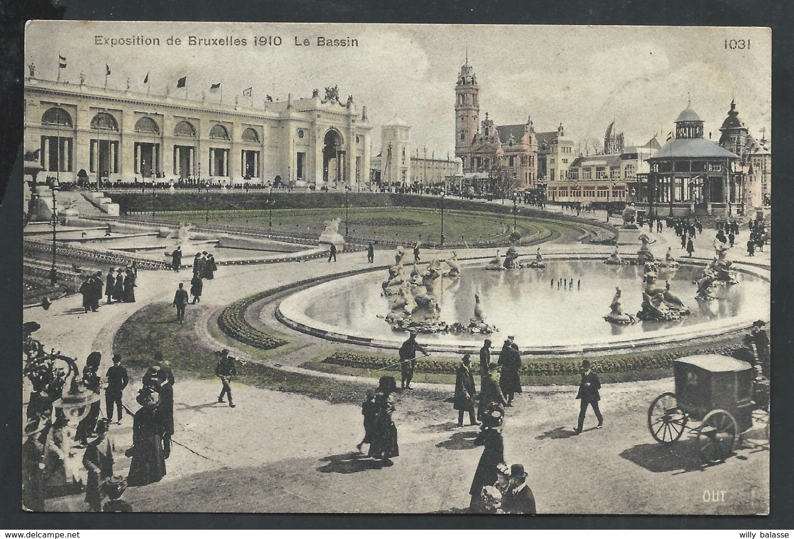 +++ CPA - BRUSSELS - BRUXELLES - Exposition 1910 - Le Bassin   // - Wereldtentoonstellingen