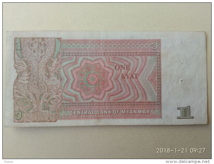 1 Kyat 1990 - Myanmar