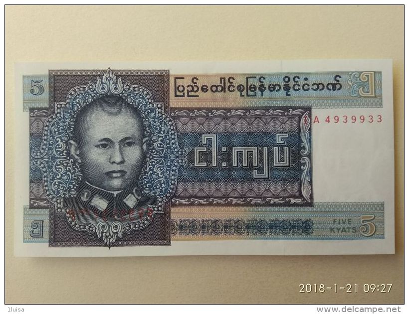 5 Kyat 1973 - Myanmar