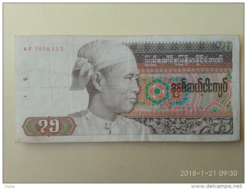 75 Kyat 1987 - Myanmar
