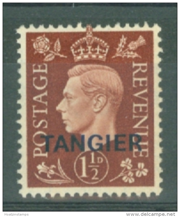 Morocco Agencies - Tangier: 1937   KGVI 'Tangier' OVPT  SG247    1&frac12;d    MH - Morocco (1956-...)