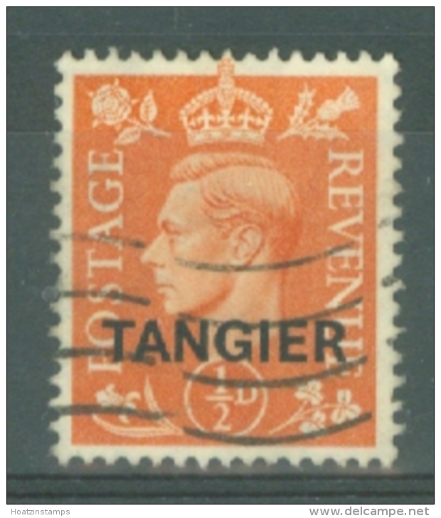 Morocco Agencies - Tangier: 1950/51   KGVI 'Tangier' OVPT  SG280    &frac12;d    Used - Morocco (1956-...)