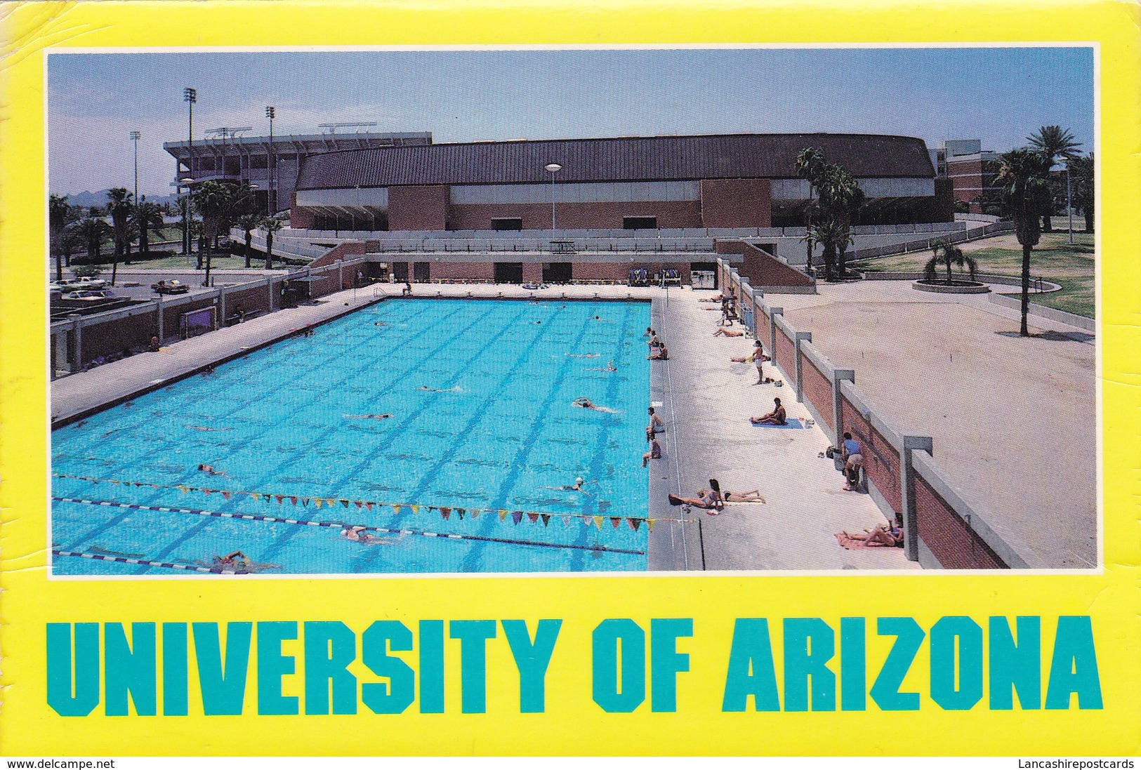 Postcard University Of Arizona Tucson Swimming Pool & Mckale Memorial Center My Ref B22172 - Tucson