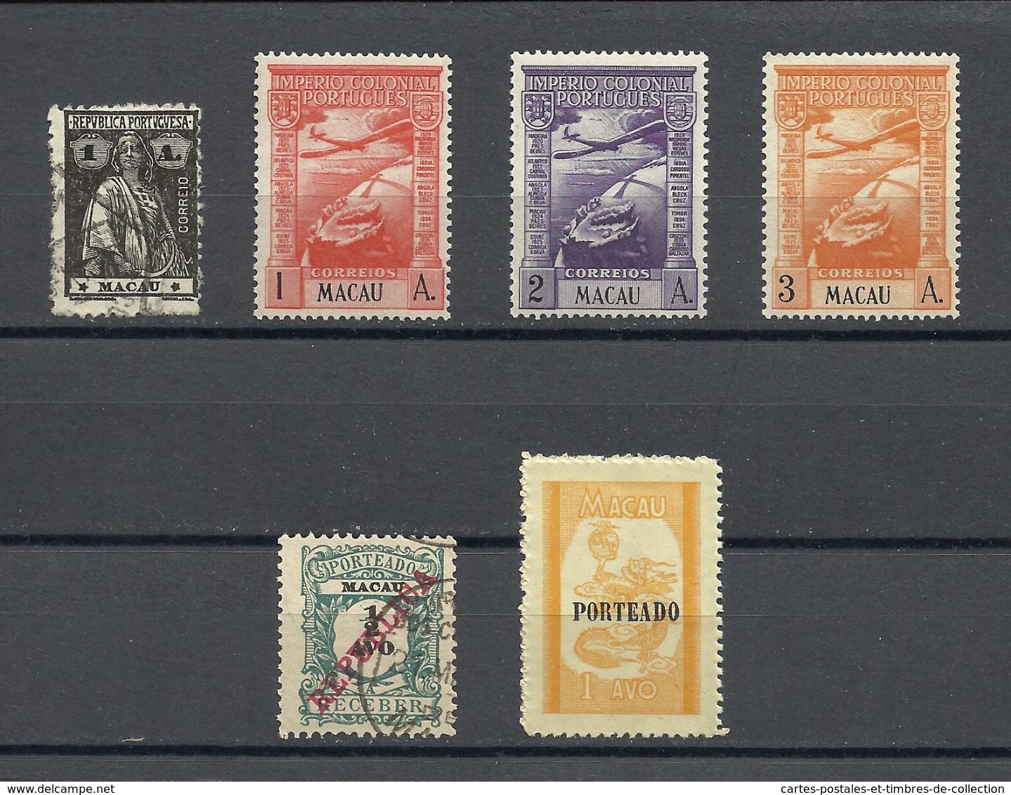 MACAO , MACAU , Lot De 27 Timbres De 1914 à 1953 - Autres & Non Classés