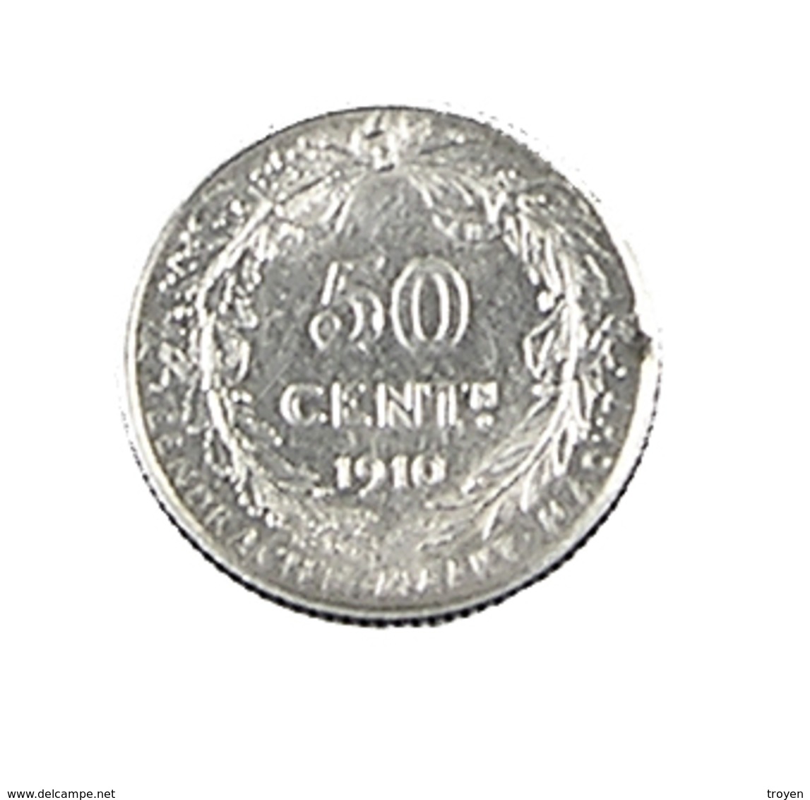 50 Centimes - Belgique - 1910 - TTB - Légende Flam.. - Argent - - 50 Cents