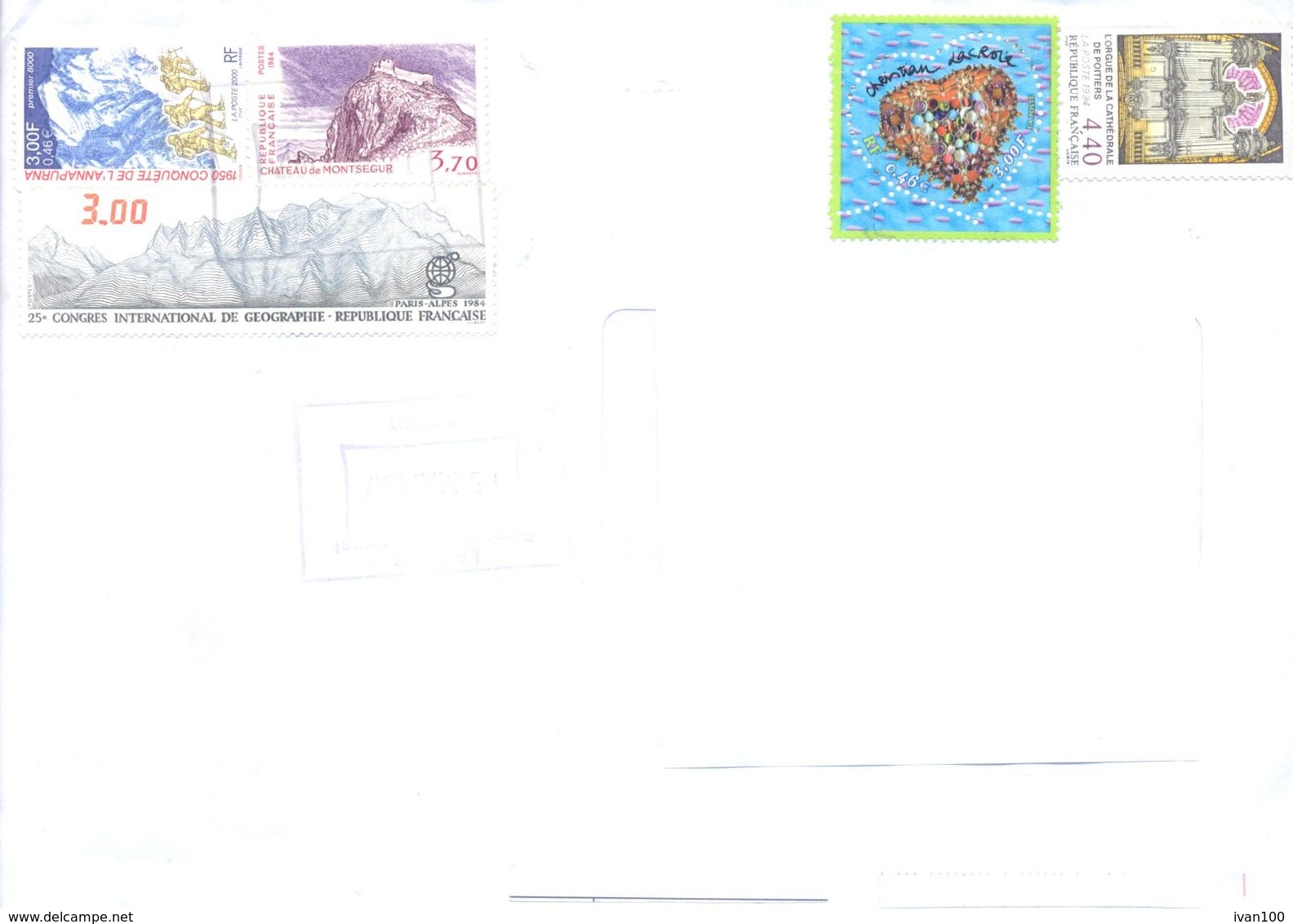 2017. France,  The Letter Sent By Registered Post To Moldova - Storia Postale