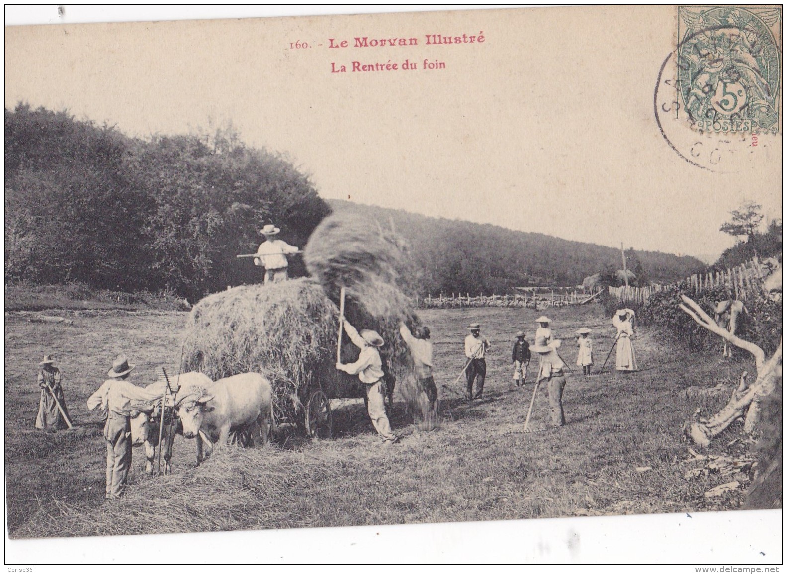 Le Morvan Illustré La Rentrée Du Foin Circulée En 1907 - Other & Unclassified