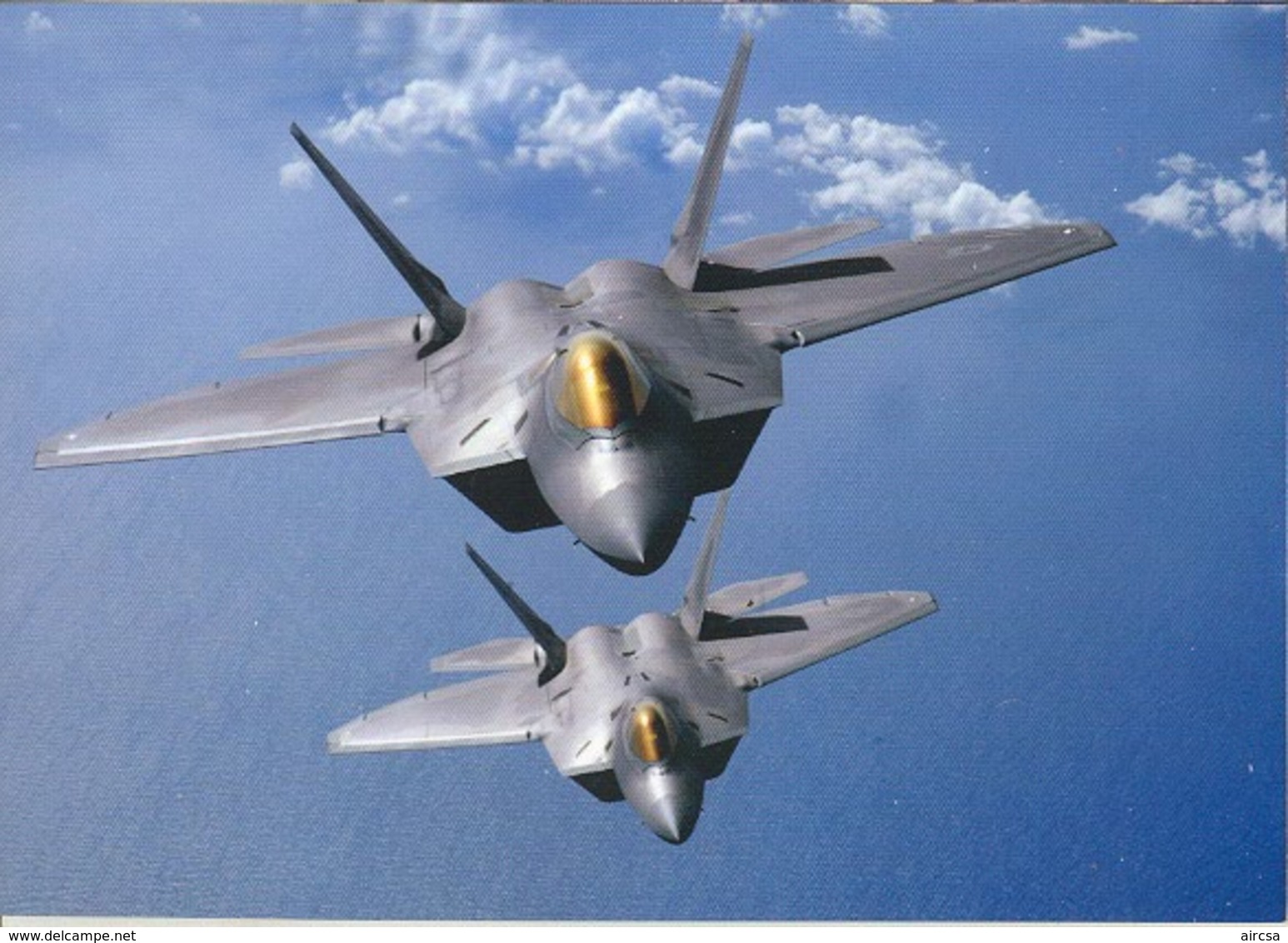 Aviation Postcard- US AIR FORCE F-22 Raptors Military Card M047 - 1946-....: Moderne