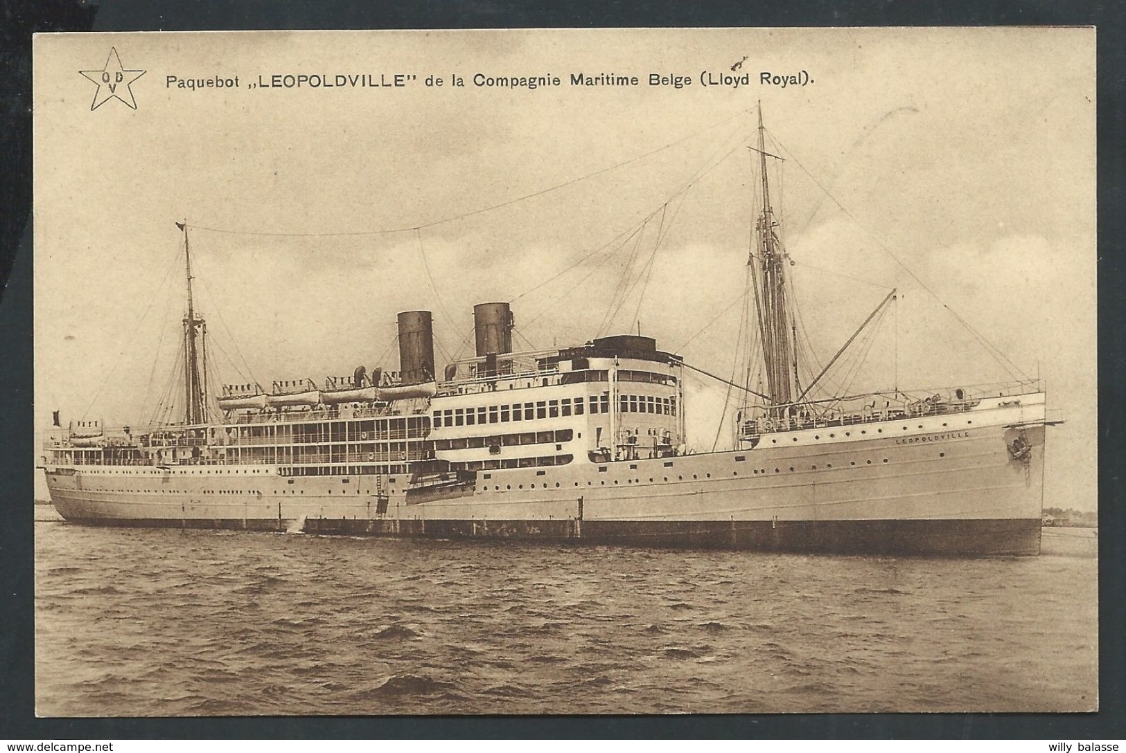 +++ CPA - Bateau - Paquebot "LEOPOLDVILLE" De La Compagnie Maritime Belge  // - Piroscafi