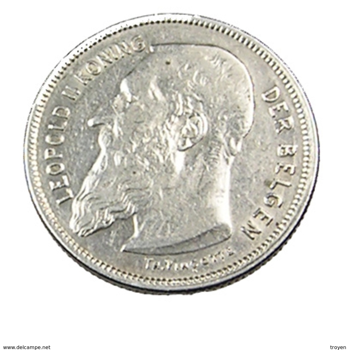 2 Francs  - Belgique - 1909 - TTB+ -  Argent - - 2 Francs