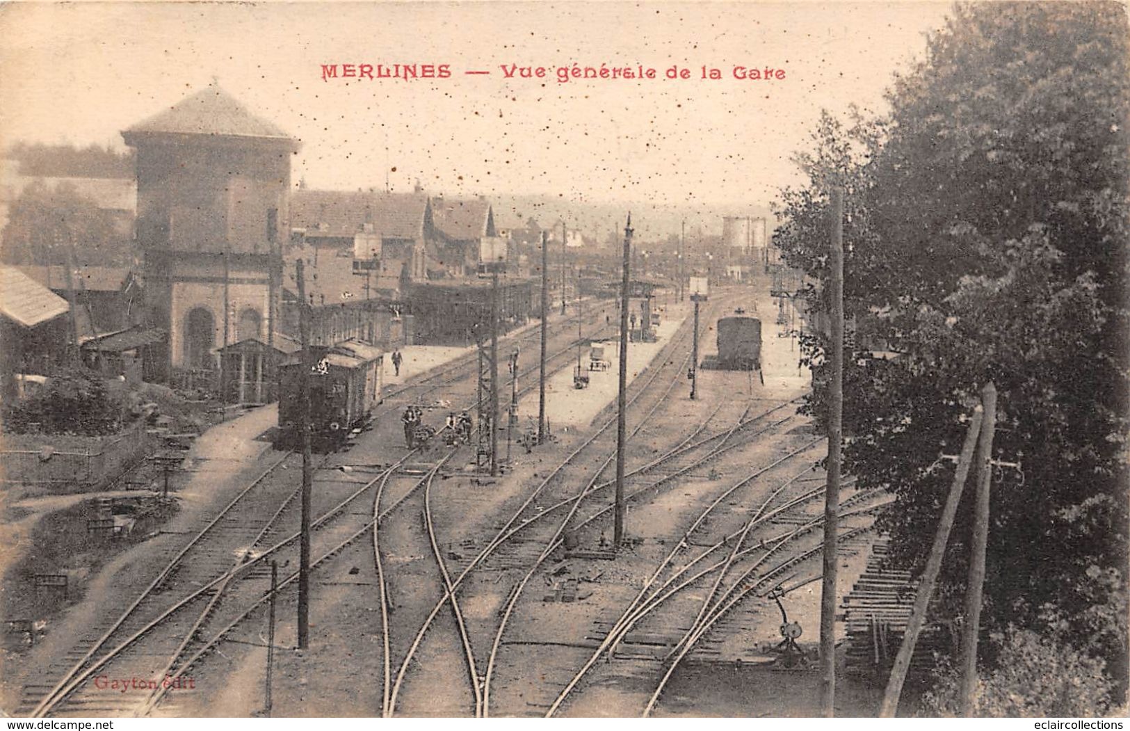 Merlines      19       Vue Intérieure De La Gare        (voir Scan) - Altri & Non Classificati