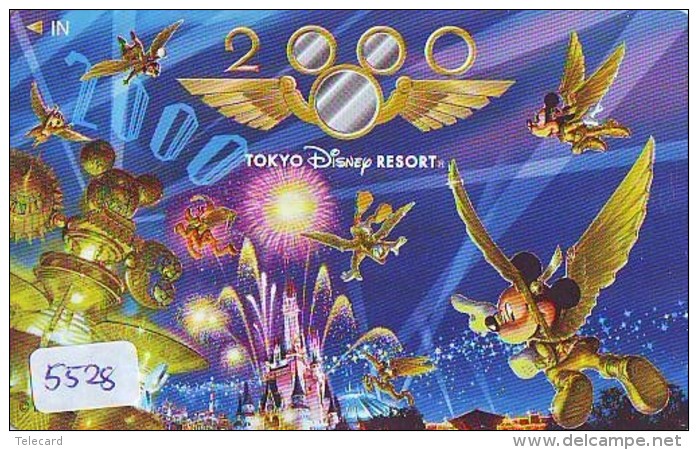Télécarte Japon * 110-011 * DISNEY RESORT (5528) MILLINNIUM 2000  * Japan Phonecard TELEFONKARTE - Disney