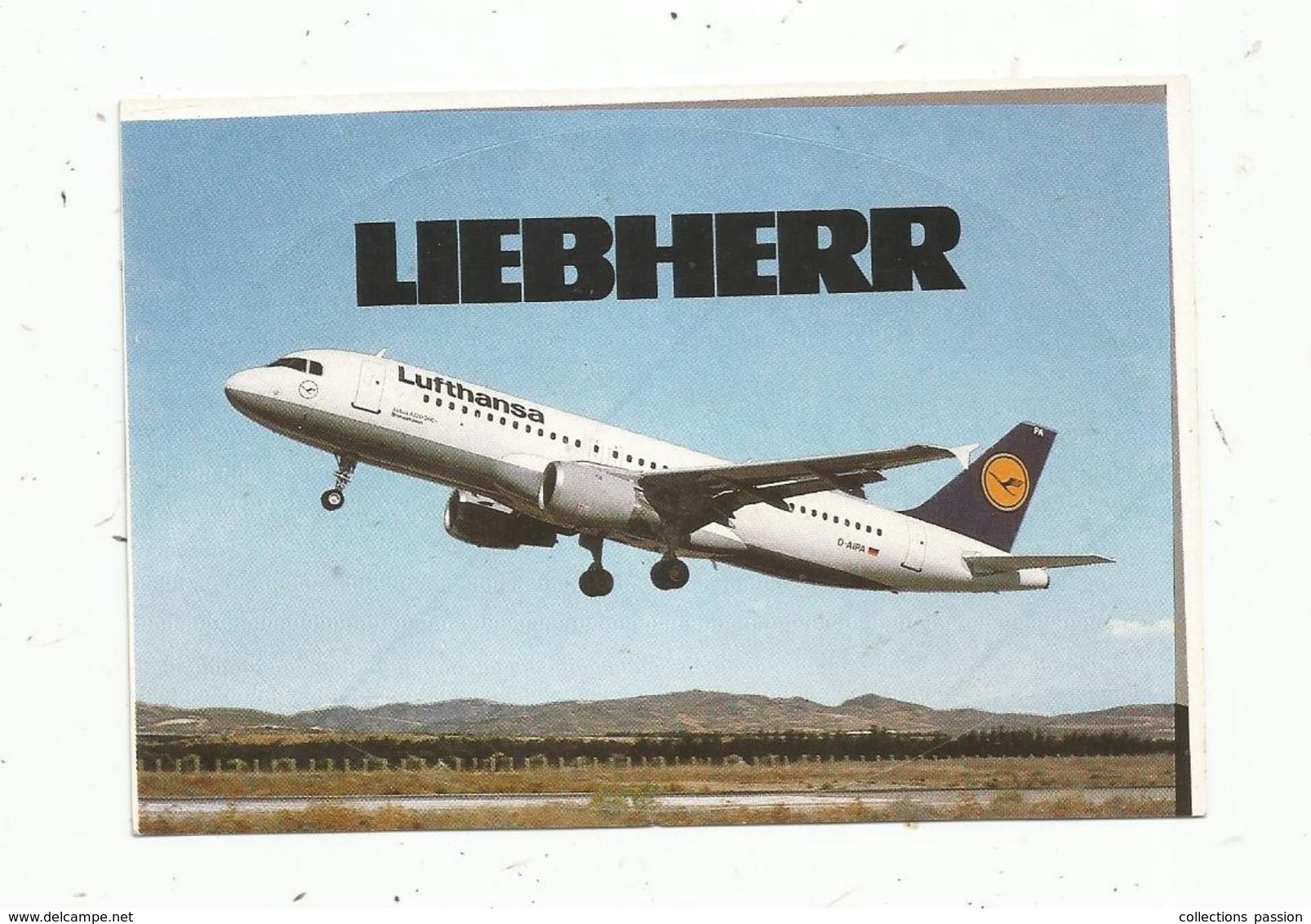 Autocollant , AVIATION & ESPACE , LIEBHERR , Lufthansa - Autocollants