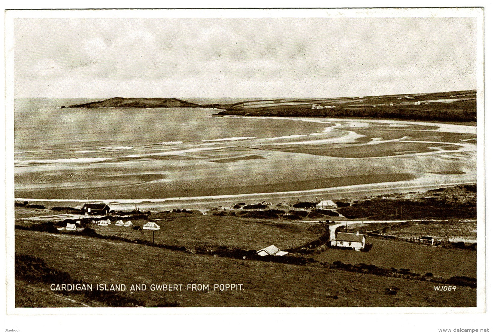 RB 1186 - Postcard - Cardigan Island &amp; Gwbert From Poppit - Wales - Cardiganshire