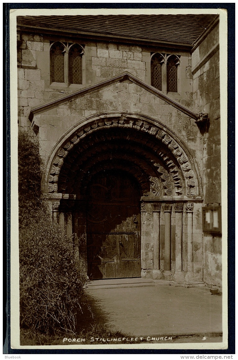 RB 1186 -  Real Photo Postcard - The Porch Stillingfleet Church Near Selby Yorkshire - Otros & Sin Clasificación