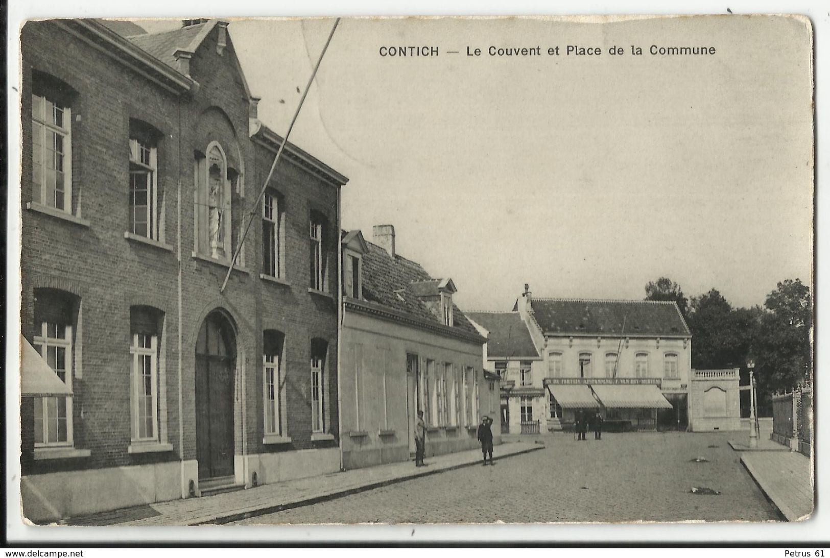 Kontich - Contich  - Le Couvent Et Place De La Commune - Kontich