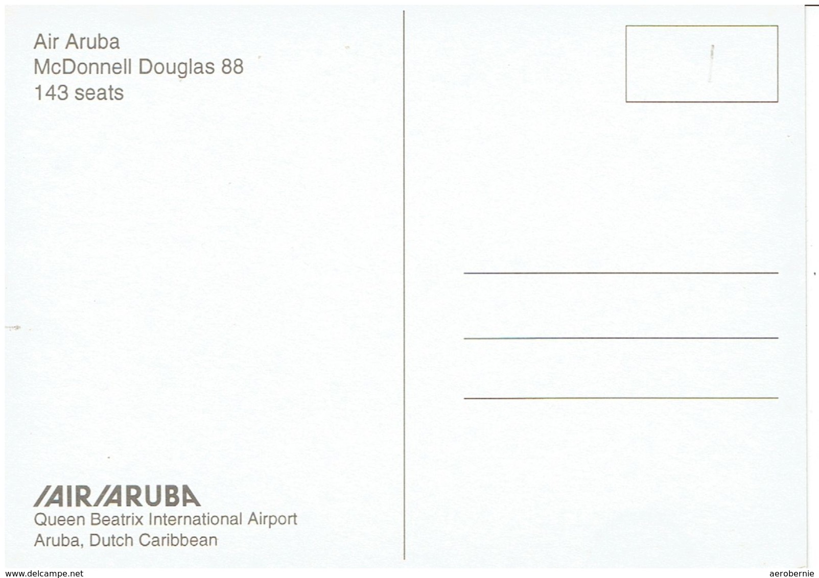 AIR ARUBA  - McDonnell Douglas MD-88 (airline Issue) - 1946-....: Moderne