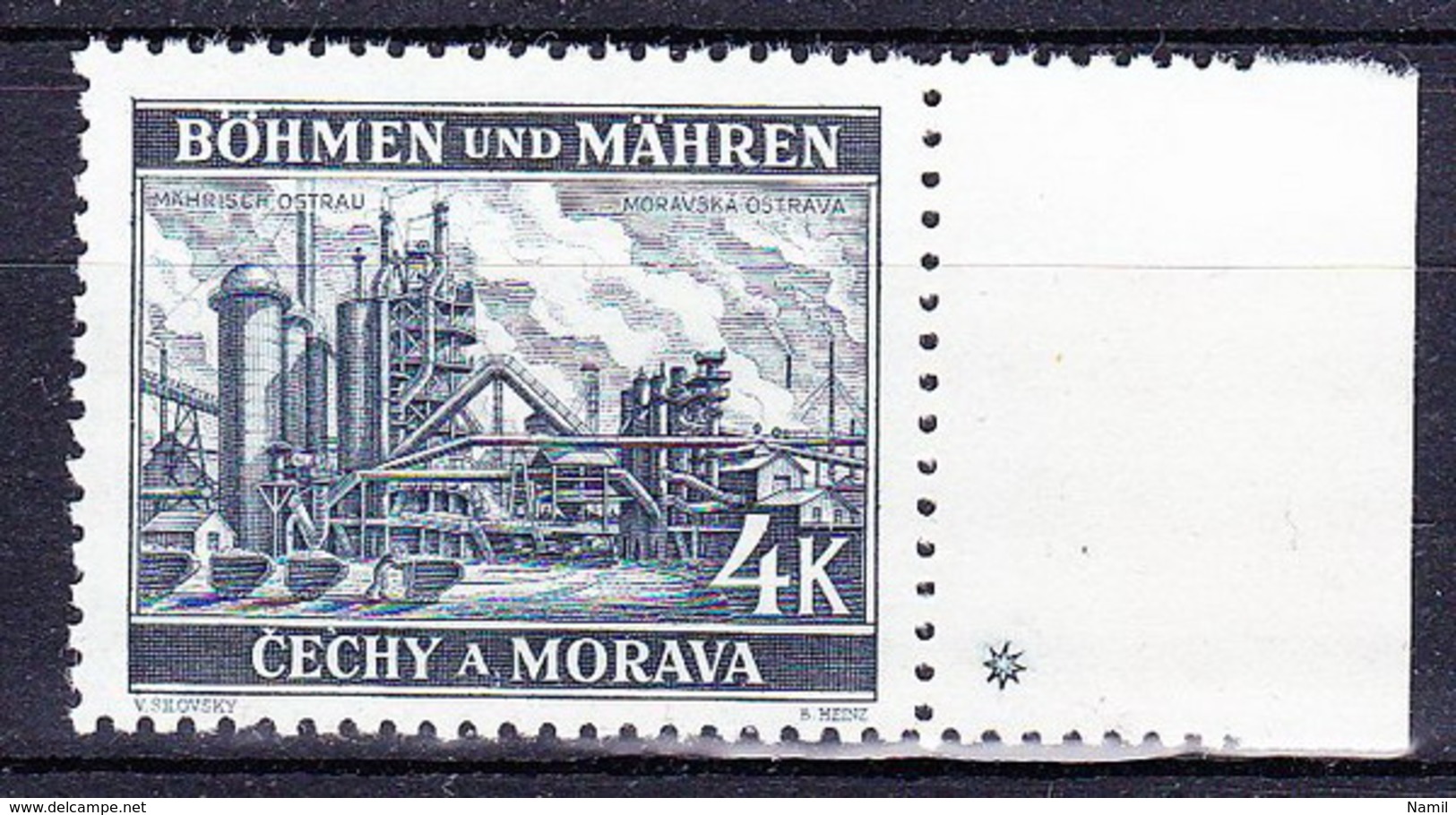 Boheme Et Moravie 1939 Mi 34 (Yv 34 Avec Bdf), (MNH) ** - Unused Stamps