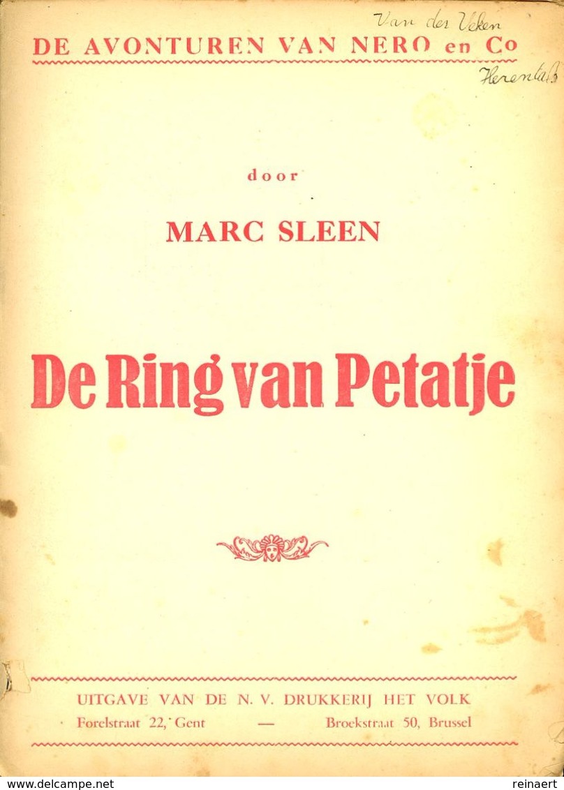 Nero - De Ring Van Petatje (waarschijnlijk 1957) - Nero