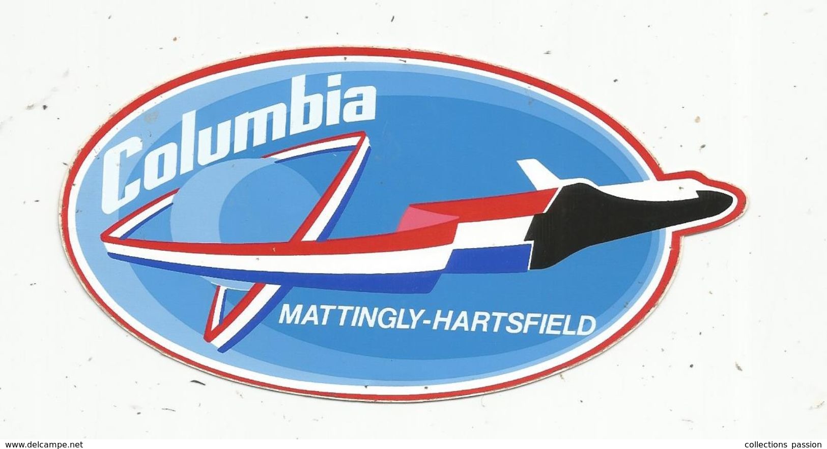 Autocollant , AVIATION & ESPACE , COLOMBIA , Mattingly-Hartsfield - Autocollants