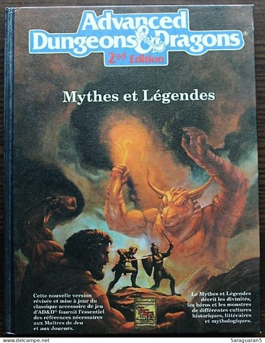 ADVANCED DUNGEONS ET DRAGONS - AD&D - Mythes Et Légendes - TSR 1990 - Donjons & Dragons