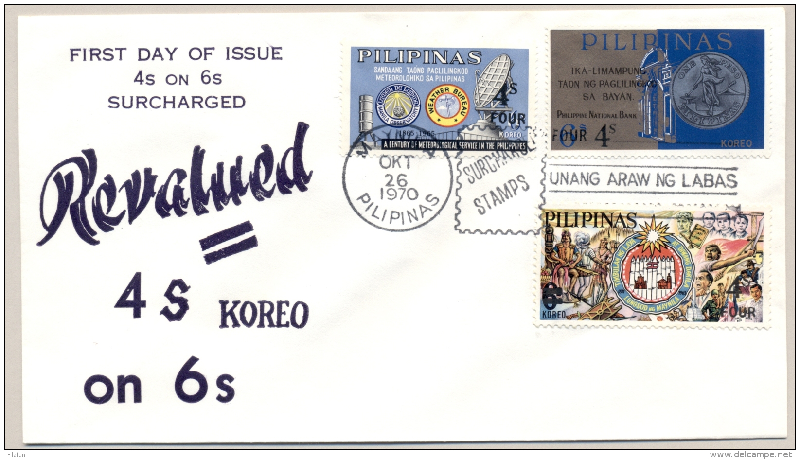 Pilipinas / Phillipines - 1970 - 3 FDC's - No Address - Sea Shells, Tourism - Filippine