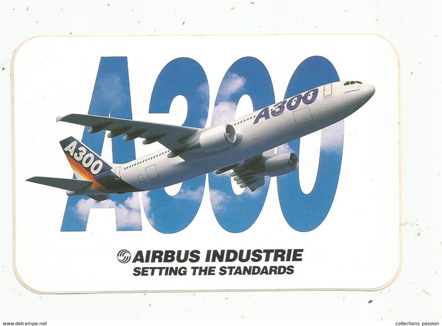 Autocollant , AVIATION & ESPACE , AIRBUS INDUSTRIE , A300 - Autocollants