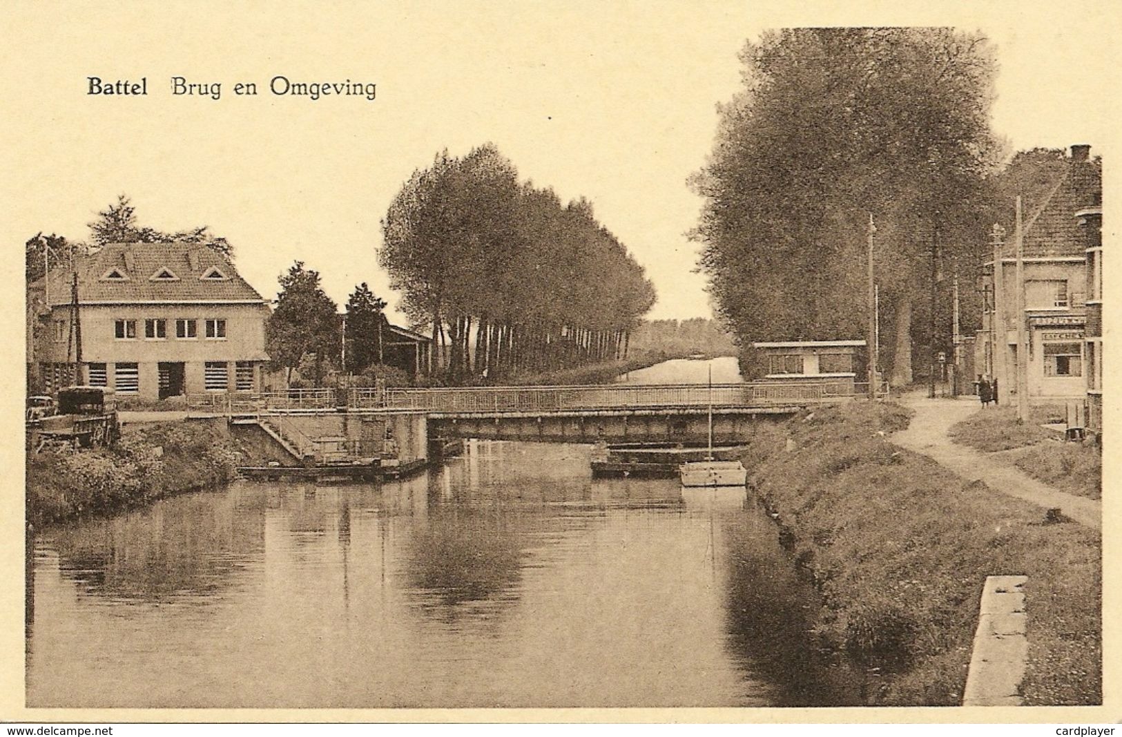 BATTEL (Mechelen) - Brug En Omgeving  - Uitg. Kruidenier Leop. Van Beersel - Van De Woesteyne - Rond 1950 - Malines