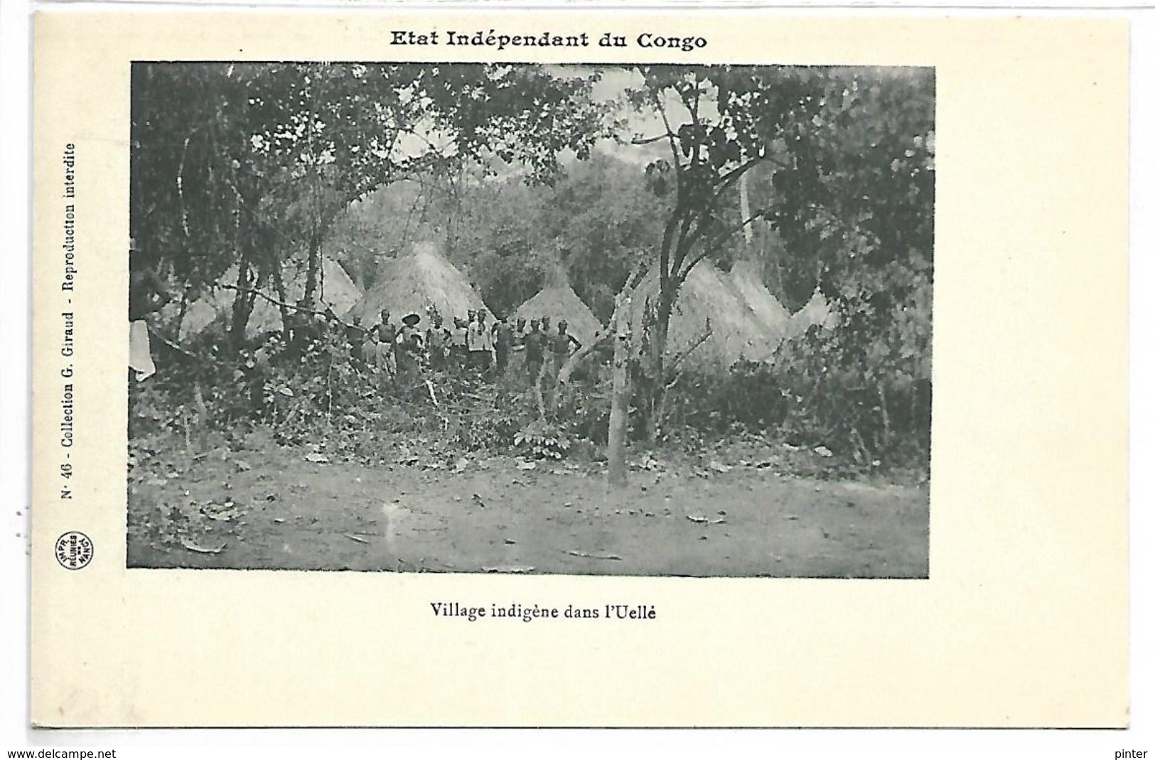 Etat Indépendant Du CONGO - Village Indigène Dans L'UELLE - Congo Français