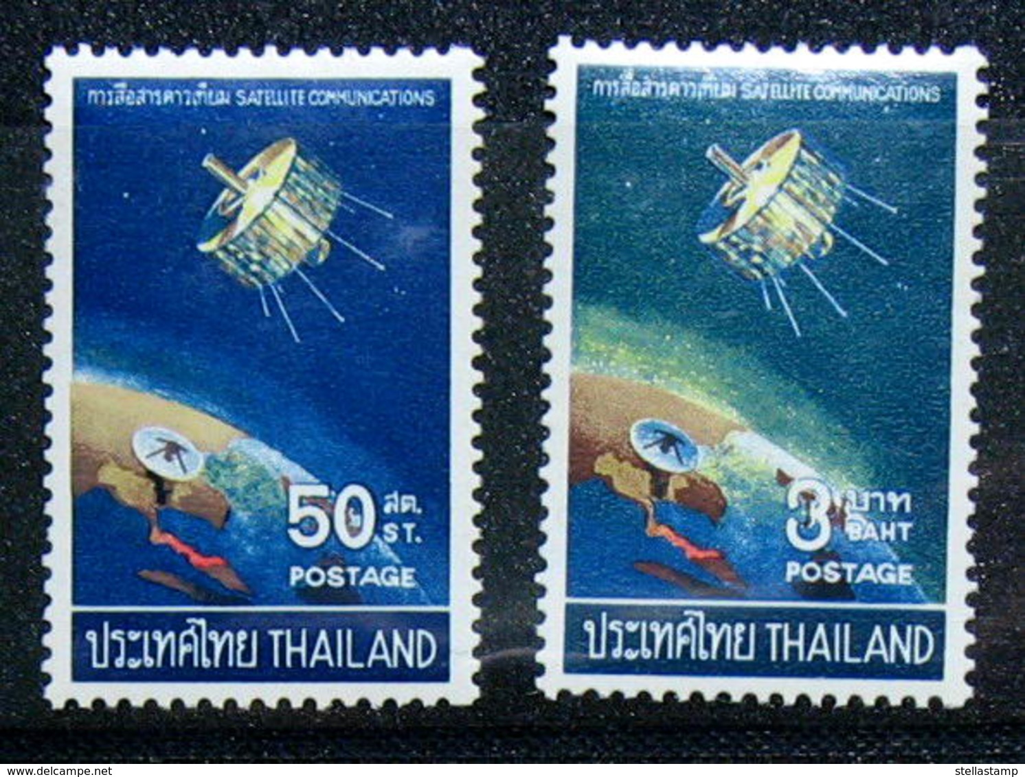 Thailand Stamp 1968 Satellite Communications - Thaïlande