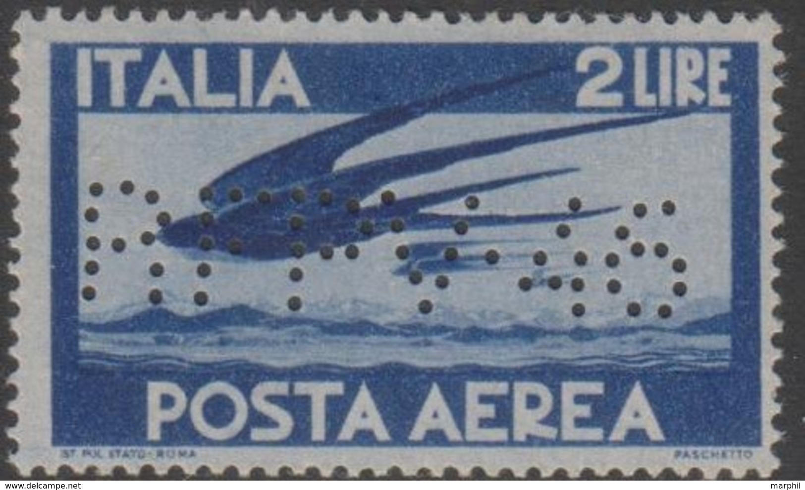 Trieste 1946 Perforato "RFPV 46" Posta Aerea 2 Lire MNH - Altri & Non Classificati