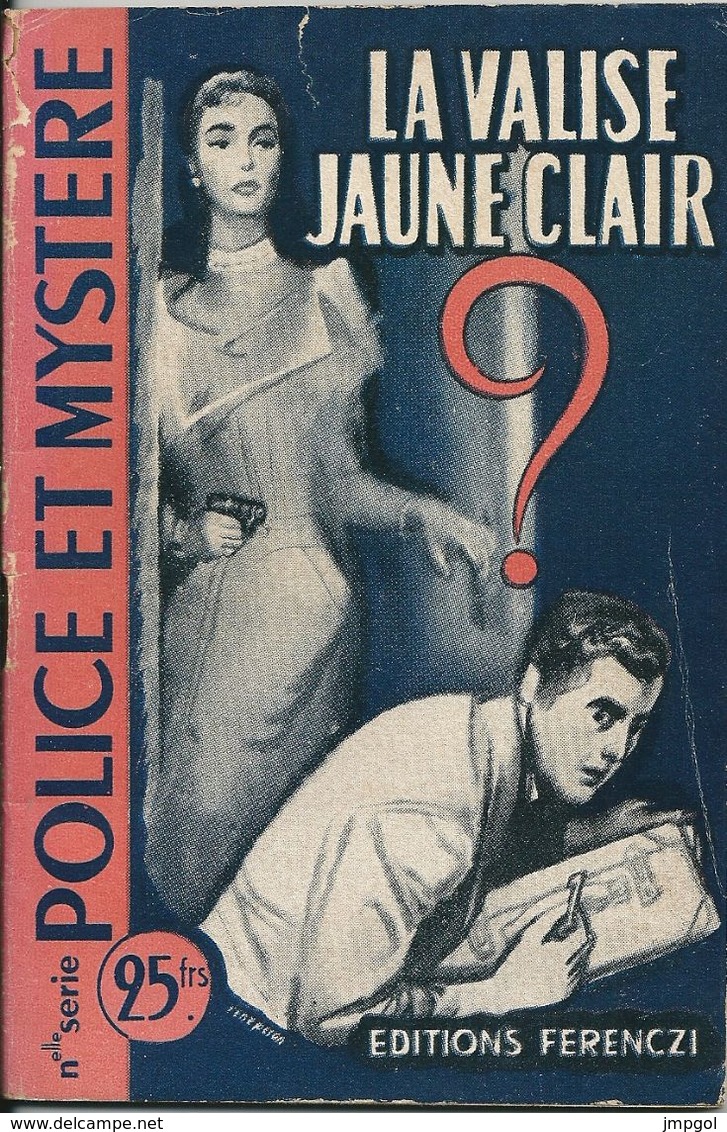 Police Et Mystère N° 3 "La Valise Jaune Clair" Claude Ascain Editions Ferenczi - Ferenczi