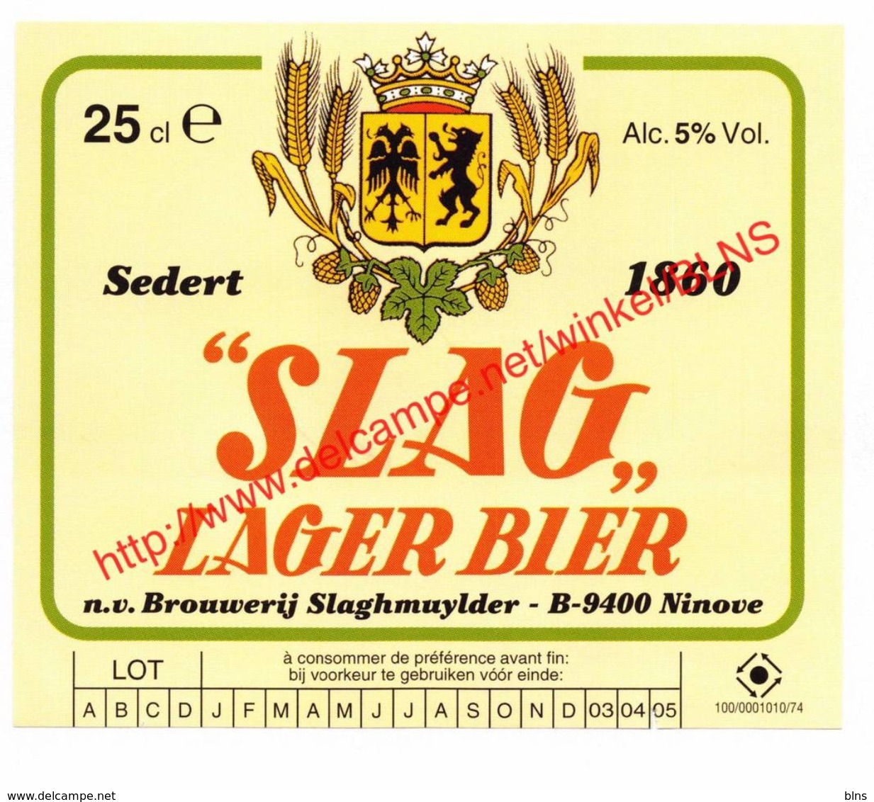 Lot van 41 etiketten  Brouwerij Slaghmuylder