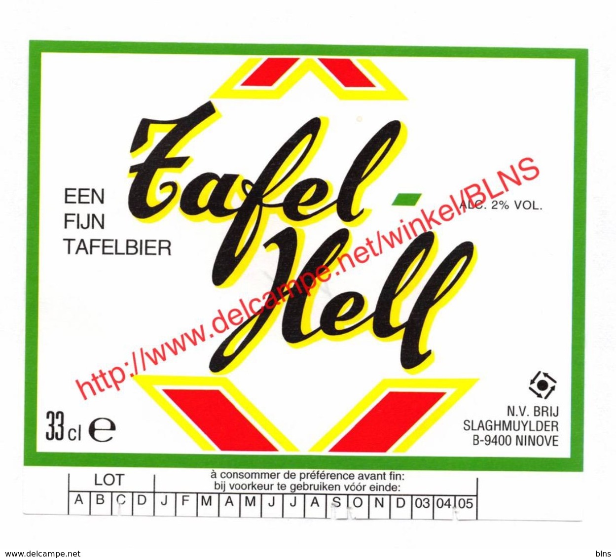 Lot van 41 etiketten  Brouwerij Slaghmuylder