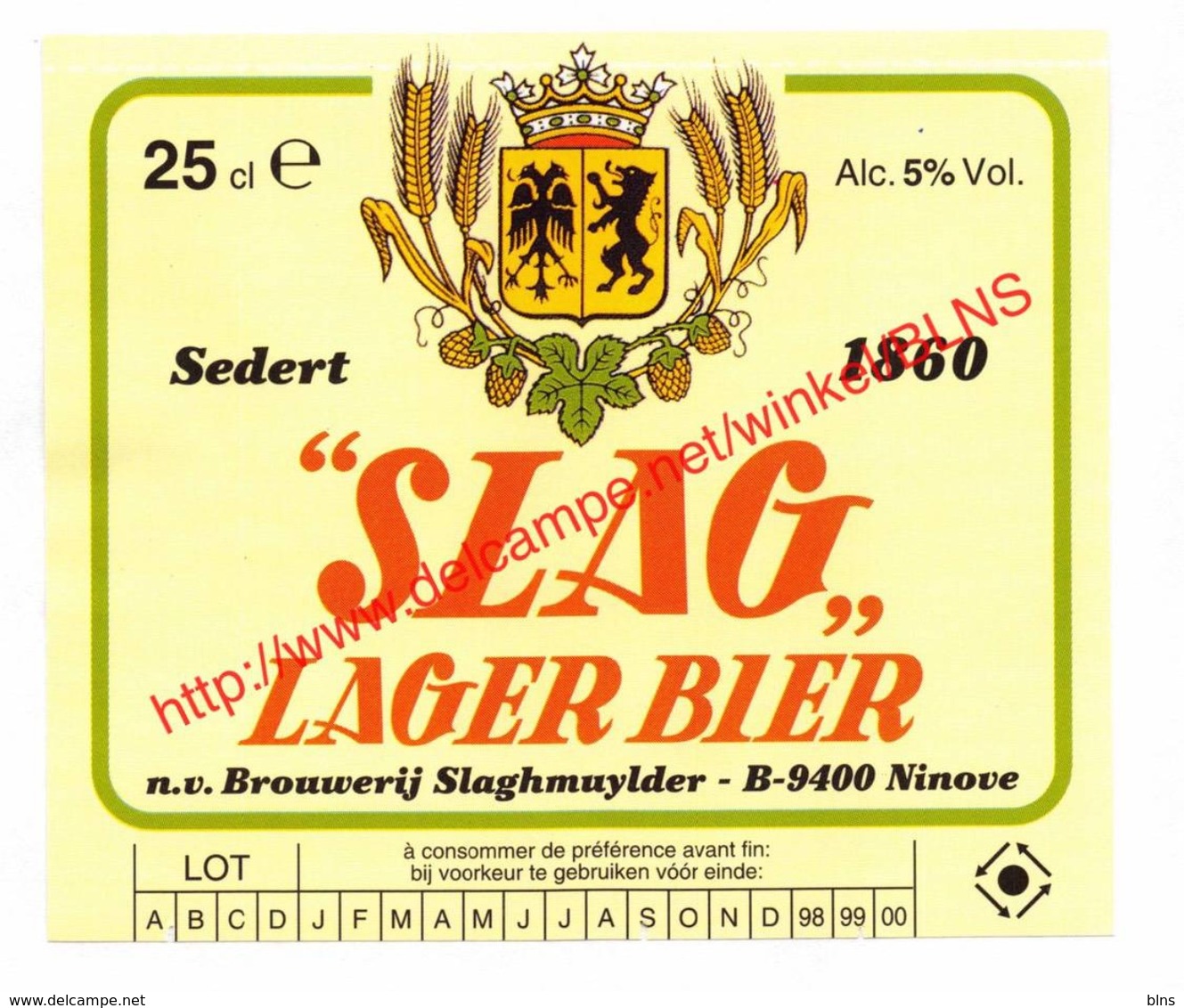 Lot van 41 etiketten  Brouwerij Slaghmuylder