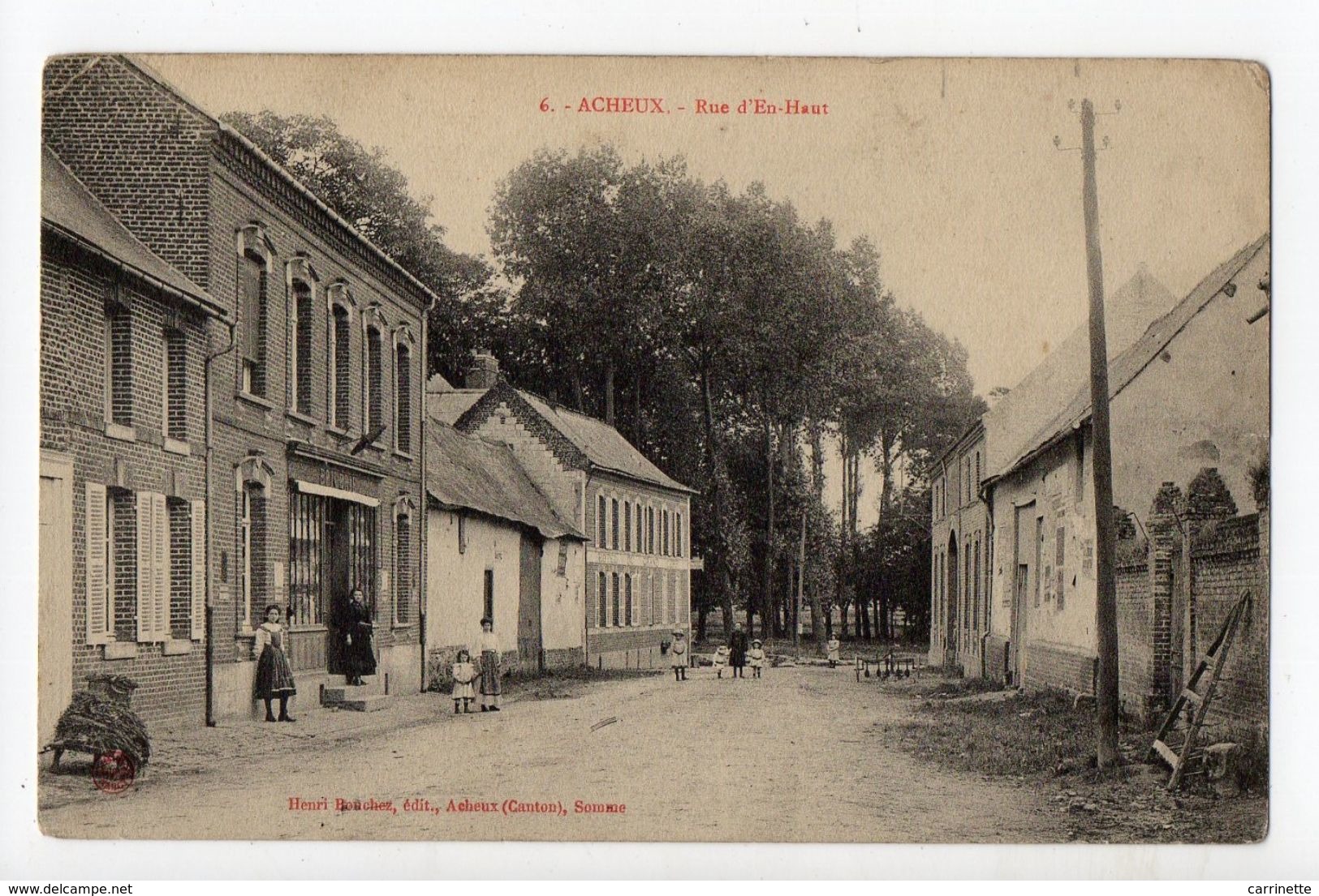 ACHEUX - 80 - Somme - Rue D'En Haut - Acheux En Amienois