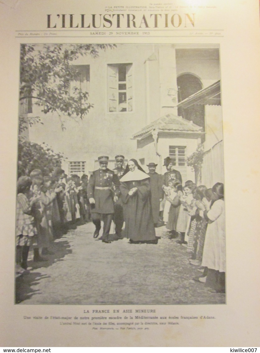 1913 ADANA Turquie La Directrice Et L école Des Filles  Visite De L état Major - Sin Clasificación