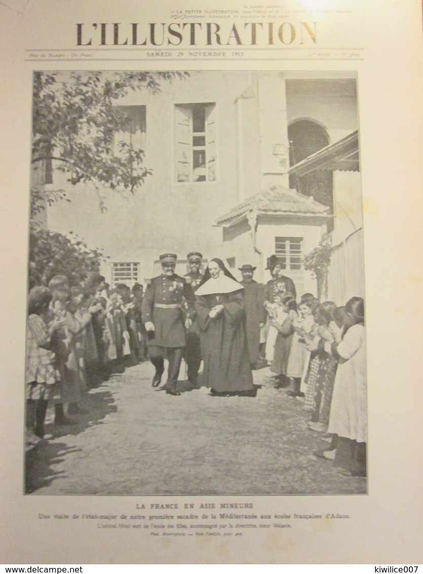 1913 ADANA Turquie La Directrice Et L école Des Filles  Visite De L état Major - Non Classificati