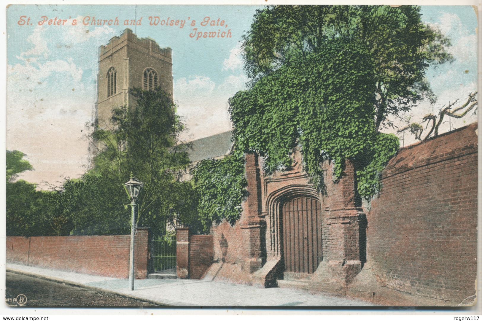 St. Peter's Church And Wolsey's Gate, Ipswich, 1906 Postcard - Ipswich