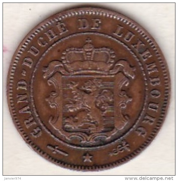 Luxembourg . 2½ Centimes 1908 . Guillaume IV, En Bronze,  KM# 21 - Luxembourg